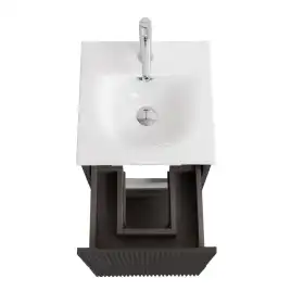 Тумба под раковину BelBagno UNO-MINI-400-2C-SO-GSO подвесная, Темно-Серый Матовый