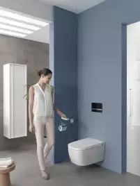 Унитаз биде Vitra V-Care Comfort 5674B003-6194 подвесной с сиденьем Микролифт