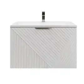 Тумба под раковину Grossman Блисс 60 подвесная, белая матовая (106044)