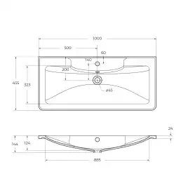 Раковина из литьевого мрамора BelBagno BB1000/455-LV-MR-ALR