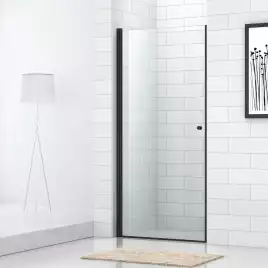 Душевая дверь Cezares ECO 70 см, ECO-O-B-1-70-C-NERO, профиль Хром, стекло Прозрачное