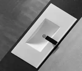 Умывальник CeramaLux YJ803-80 810х395х175 Полувстраиваемая цвет Белый