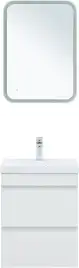 Тумба под раковину Aquanet Нота New 50 2 ящика, белый глянец 335416