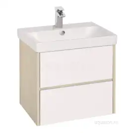 Тумба под раковину Aquaton Сканди 70 1A251801SDB20 подвесная цвет, белый / дуб верона