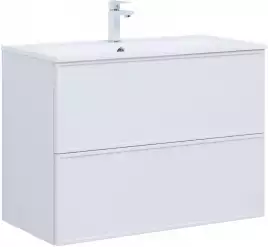 Тумба под раковину Aquanet Арт 90 белый матовый 313256