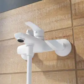 Смеситель для ванны IDDIS Ray RAYWT02i02  цвет, Матовый белый