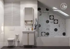 Тумба под раковину Aquaton Кантри 60 1A257401AHB20 подвесная цвет, белый / дуб верона