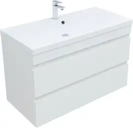 Тумба под раковину Aquanet Нота New 100 белый глянец 335420