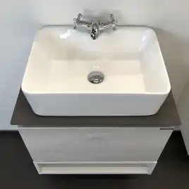 Тумба с умывальником Comforty Прага 60 Дуб белый, 00-00014536