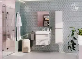 Тумба под раковину Aquaton Скай PRO 50 1A238001SY010 подвесная цвет, белый глянец