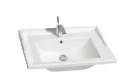 Умывальник CeramaLux 840-60 615х470х200 Полувстраиваемая цвет Белый