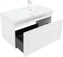 Тумба под раковину Aquanet Агата 90 белый сатин, 345482