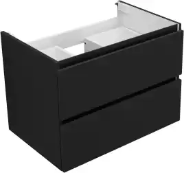 Тумба под раковину Aquanet Вега 2.0 70 черный, подвесная, 337954