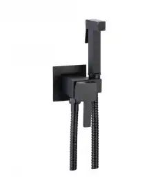 Гигиенический душ со смесителем CeramaLux KBS/001, цвет черный матовый