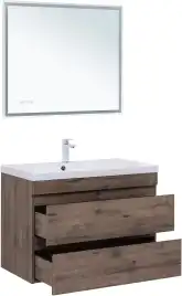 Тумба под раковину Aquanet Нота New 90 дуб веллингтон табак, 334193