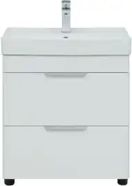Тумба под раковину Aquanet Ирис new 60 белый глянец (2 ящика) 310152