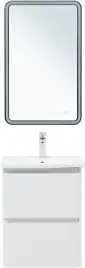 Тумба под раковину Aquanet Эмбер 50 белый матовый 330463