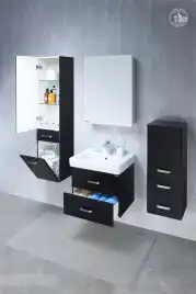 Зеркало-шкаф Aquaton Америна 60 1A135302AM01R с подсветкой  правый цвет, белый