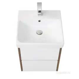 Тумба под раковину Aquaton Сканди 45 1A251601SDZ90 подвесная цвет, белый / дуб рустикальный