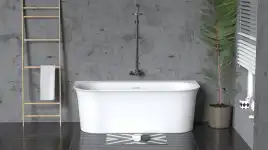 Акриловая ванна Azario Alba 150х80 AZ-8695-1.5, Отдельностоящая