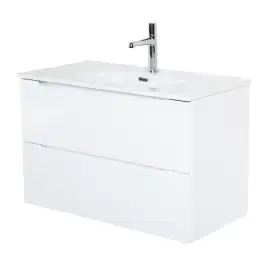 Тумба под раковину BelBagno ETNA39-800/390-2C-SO-BL-P подвесная Bianco Lucido