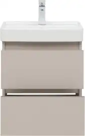 Тумба под раковину Aquanet Вега 2.0 50 бежевый, подвесная, 337940