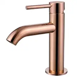 Смеситель для раковины Abber Wasser Kreis AF8110RG, однорычажный, цвет Золото розовое