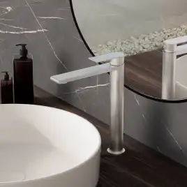 Смеситель для раковины Vincea Vogue (SS) VBF-2VS2BN однорычажный, сатин