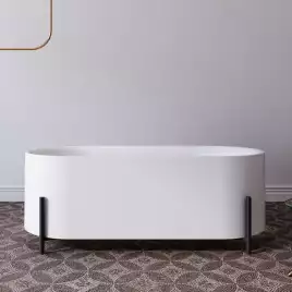 Акриловая ванна Abber 170х75 AB9443, отдельностоящая, Белая глянцевая