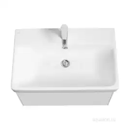 Тумба под раковину Aquaton Асти 70 1A263001AX2B0 подвесная цвет, белый глянец  / белый матовый