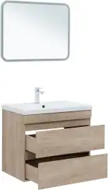 Тумба под раковину Aquanet Нота New 75 дуб светлый 334198