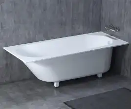 Ванна Salini ORNELLA 170х75 102311G из материала S-Sense, Белая глянцевая