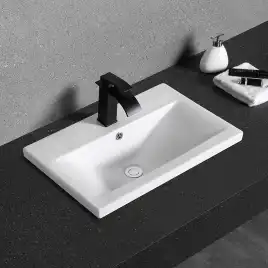 Умывальник CeramaLux 9393-60 615х390х170 Полувстраиваемая цвет Белый