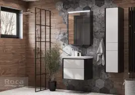 Тумбы под раковину Roca Ronda 60 ZRU9302963 подвесная, цвет, Белый глянец / Антрацит