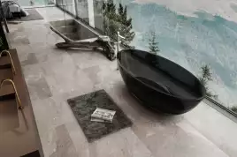 Прозрачная ванна ABBER Kristall AT9702Onyx 180х85
