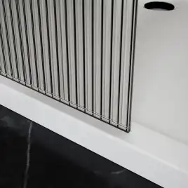 Душевая перегородка Azario Walk-in 120 AZ-251-120-CH-CRF стекло 8 мм рифленое, профиль Хром