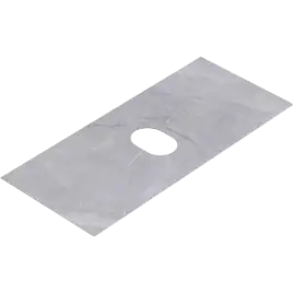 Тумба с раковиной подвесная Aqwella Geometria 100 GE01101SH+STG1014X456GS, со столешницей серый камень, цвет зеленый шалфей