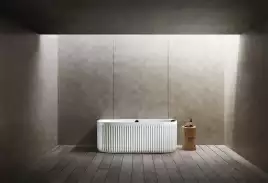 Ванна  Abber Leipzig 170х80 AM9916 из искусственного камня, Белая матовая