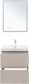 Тумба под раковину Aquanet Джейн (Flat) 60 бежевый, 343975