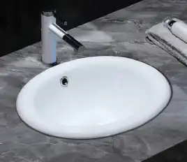 Умывальник CeramaLux 1203 500х420х215 Полувстраиваемая цвет Белый