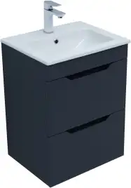 Тумба под раковину Aquanet Практика 50 маренго (2 ящика) 330456