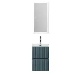 Тумба под раковину BelBagno UNO-MINI-400-2C-SO-AO подвесная, Голубой Матовый