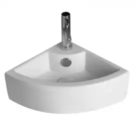 Раковина Azario 43.5х31х12.5, угловая, белая (AZ-4299)