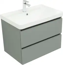Тумба под раковину Aquanet Вега 2.0 70 мисти грин, подвесная, 337960