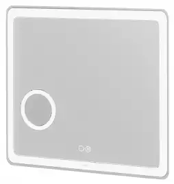 Зеркало Grossman Leo 80х80 168080 с подстветкой, сенсорный выключатель, с подогревом