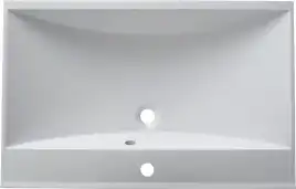 Раковина Aquanet Нота 75 281221 прямоугольная, Белая глянцевая