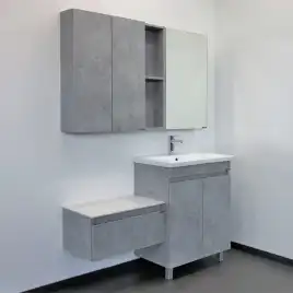 Тумба с умывальником Comforty Осло 70НД Бетон светлый, 00-00006117