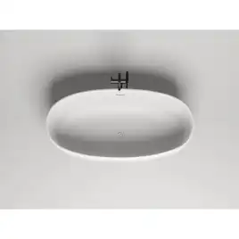 Ванна Salini LUCE 170х85 100121M из материала S-Stone, Белая матовая