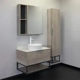 Тумба с умывальником Comforty Порто 75 Дуб дымчатый, 00-00009321