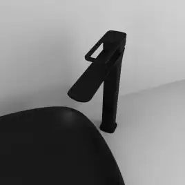 Смеситель для раковины IDDIS Slide SLIBL01i01 высокий цвет, Матовый черный